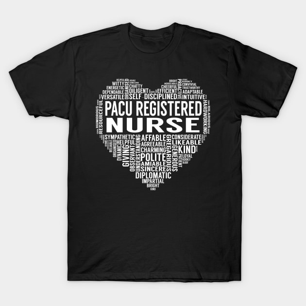 Pacu Registered Nurse Heart T-Shirt by LotusTee